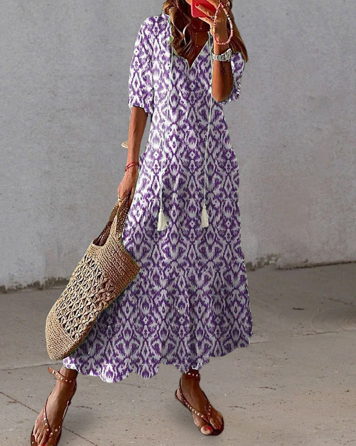 Michaela | Abito boho dalla linea morbida sull'addome