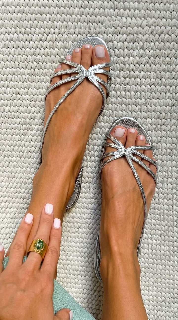 Ginevra | Elegant Summer Sandals in Gold