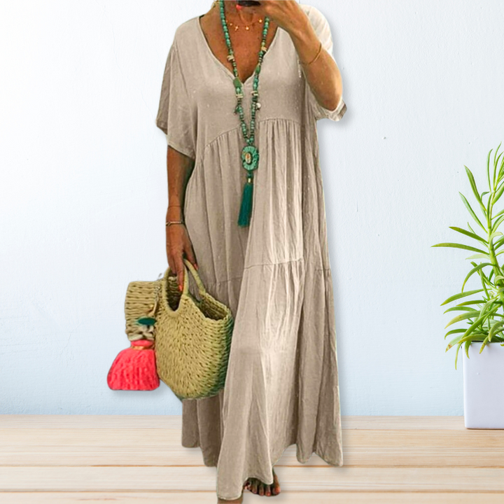 Maelis | Abito in cotone e lino