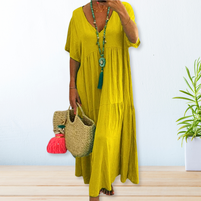 Maelis | Abito in cotone e lino