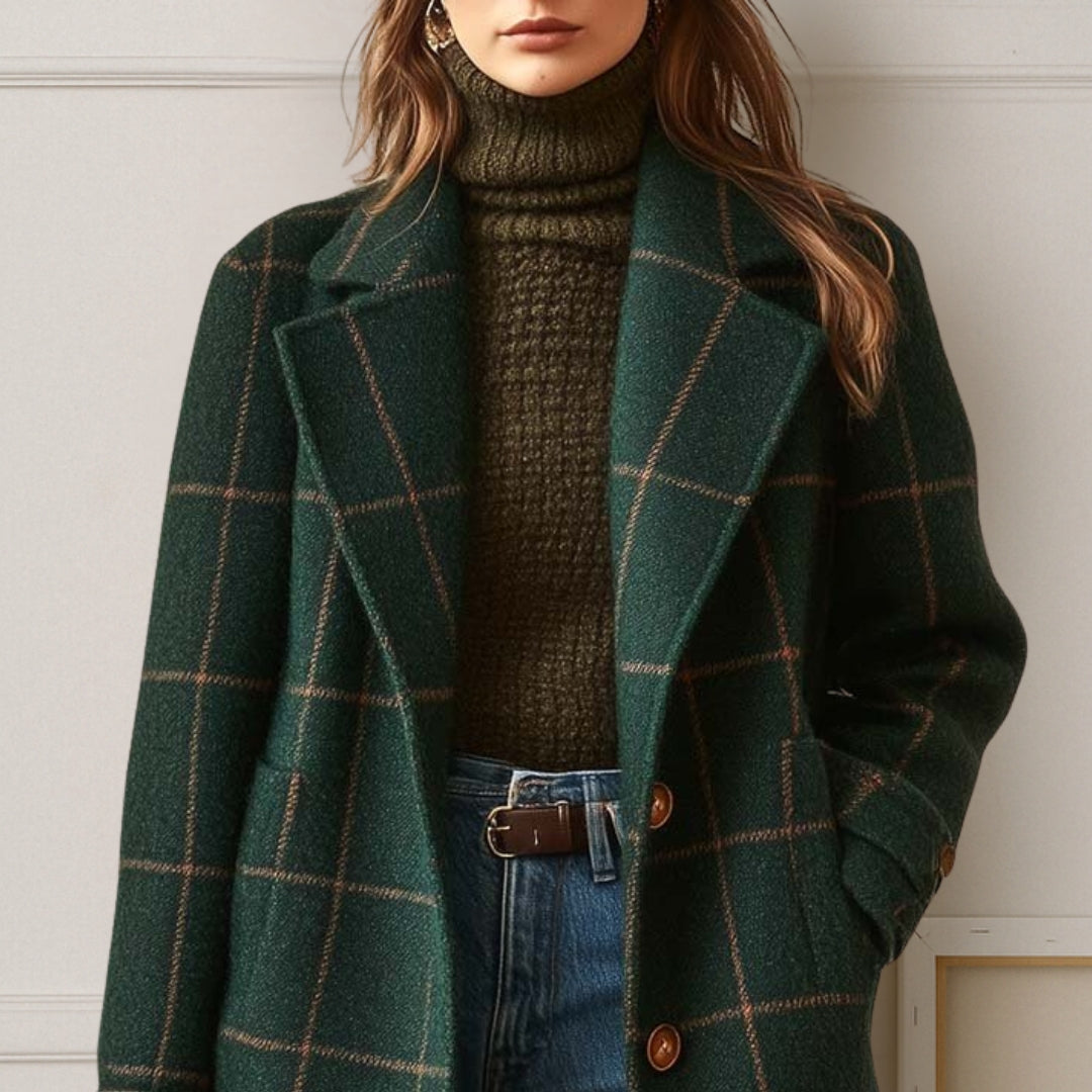Judith | Cappotto lungo in tweed a quadri — 2