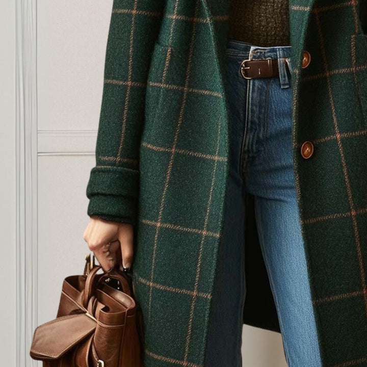 Judith | Cappotto lungo in tweed a quadri — 3