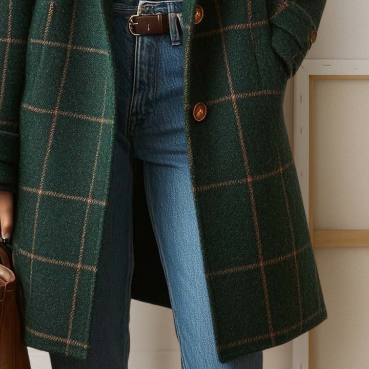Judith | Cappotto lungo in tweed a quadri — 4