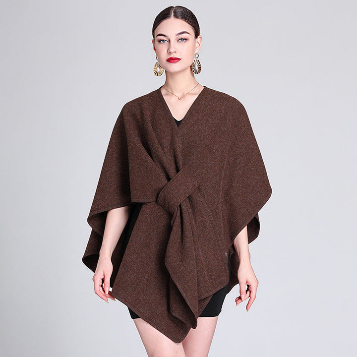 Marina | Scialle a mantella in pile — 7