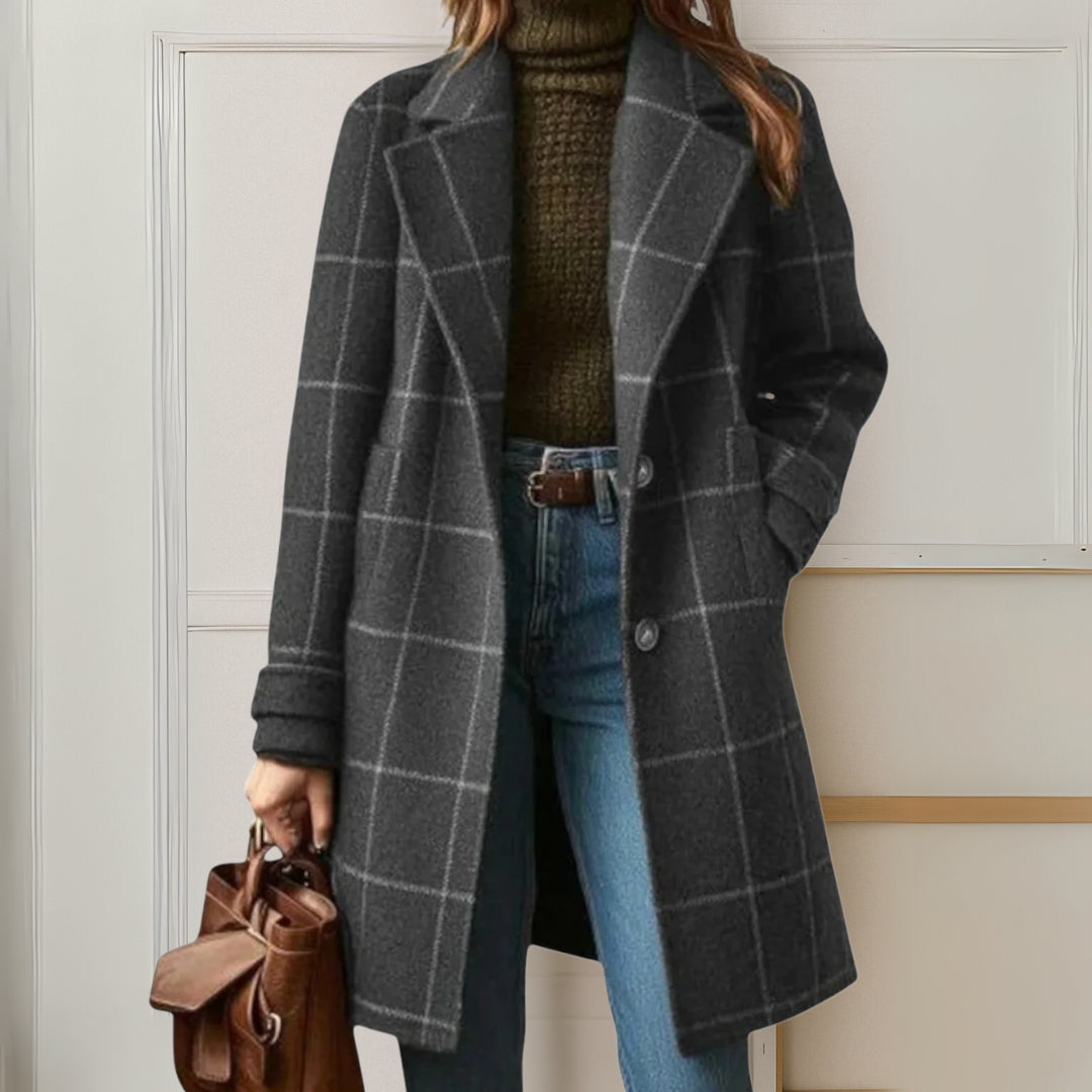 Judith | Cappotto lungo in tweed a quadri — 5