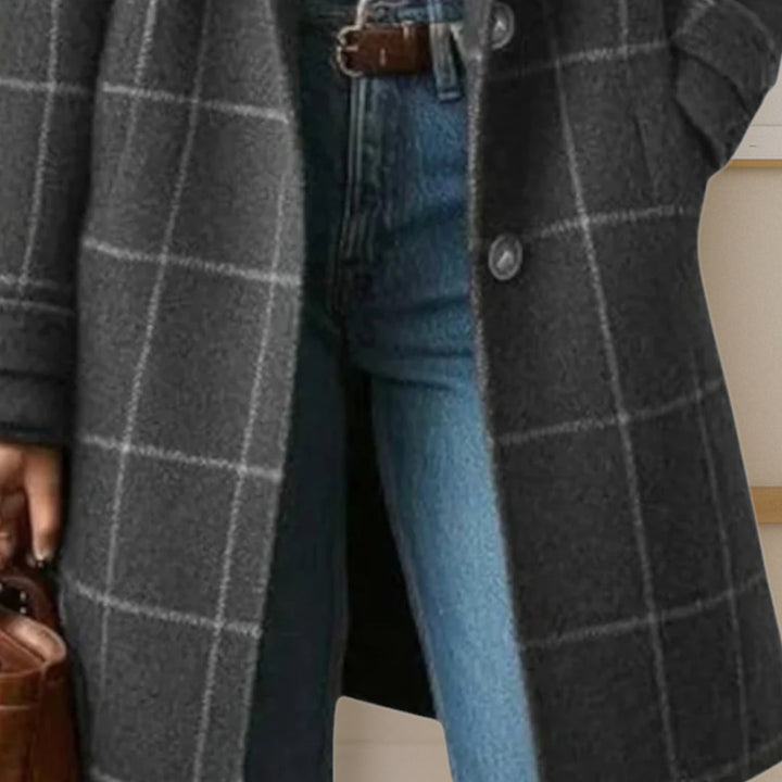 Judith | Cappotto lungo in tweed a quadri — 8