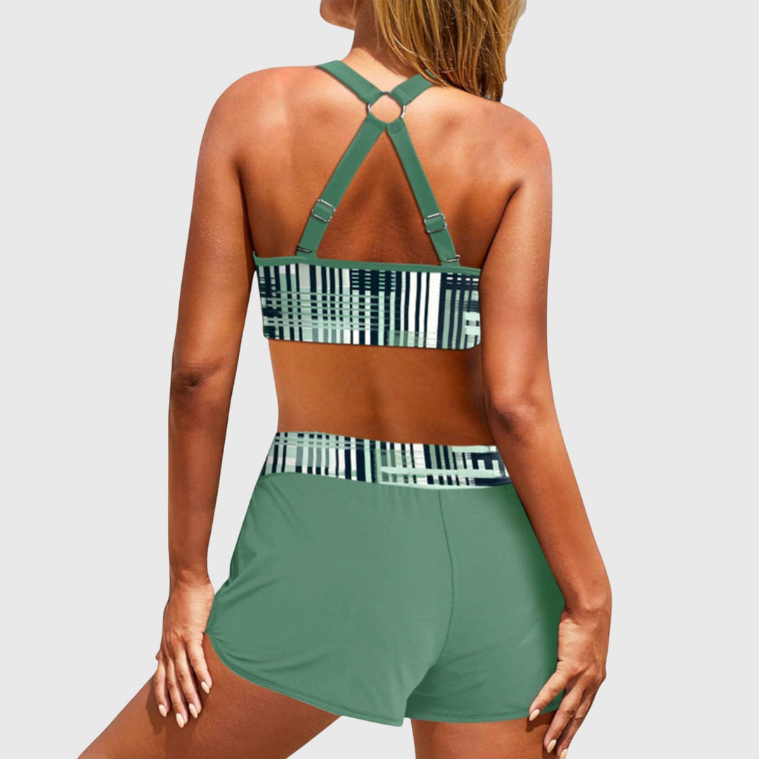 Janelle | Bikini a coste a vita alta