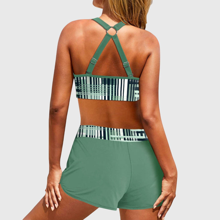 Janelle | Bikini a coste a vita alta