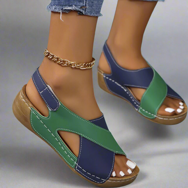 Kendra | Sandali ortopedici color block