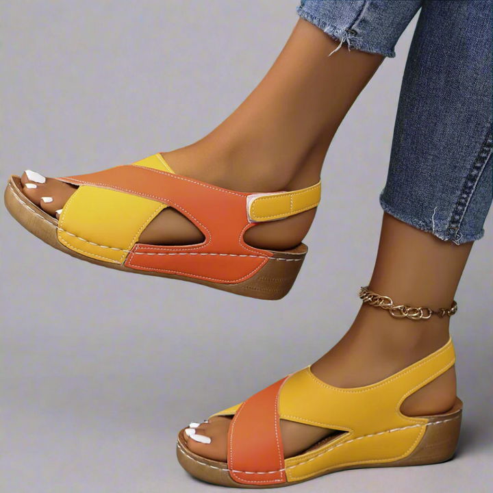 Kendra | Sandali ortopedici color block