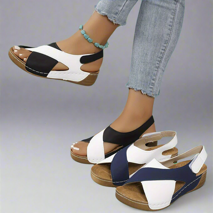 Kendra | Sandali ortopedici color block