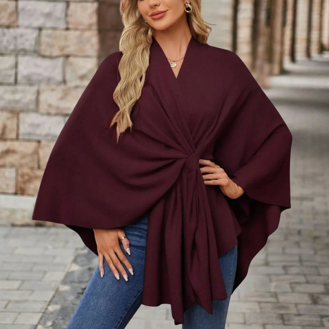 Briana™ | Poncho drappeggiato elegante — 10