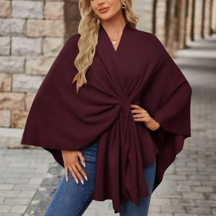 Briana™ | Poncho drappeggiato elegante — 10