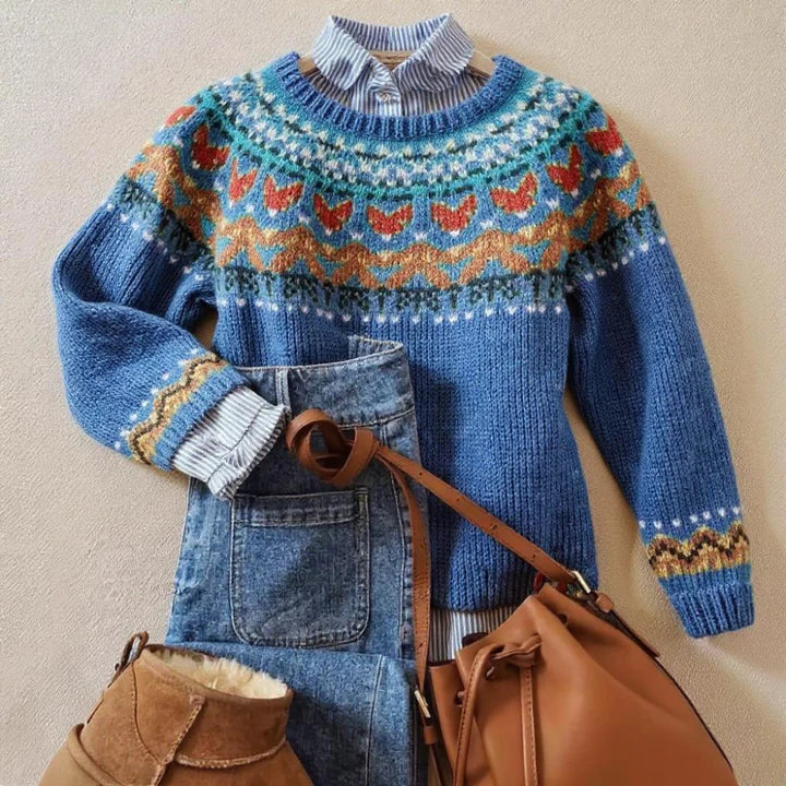 Velvo™ | Maglione classico lavorato a maglia vintage — 1