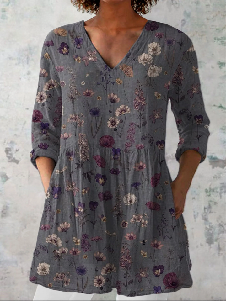 Kira | Blusa lunga con stampa decisa