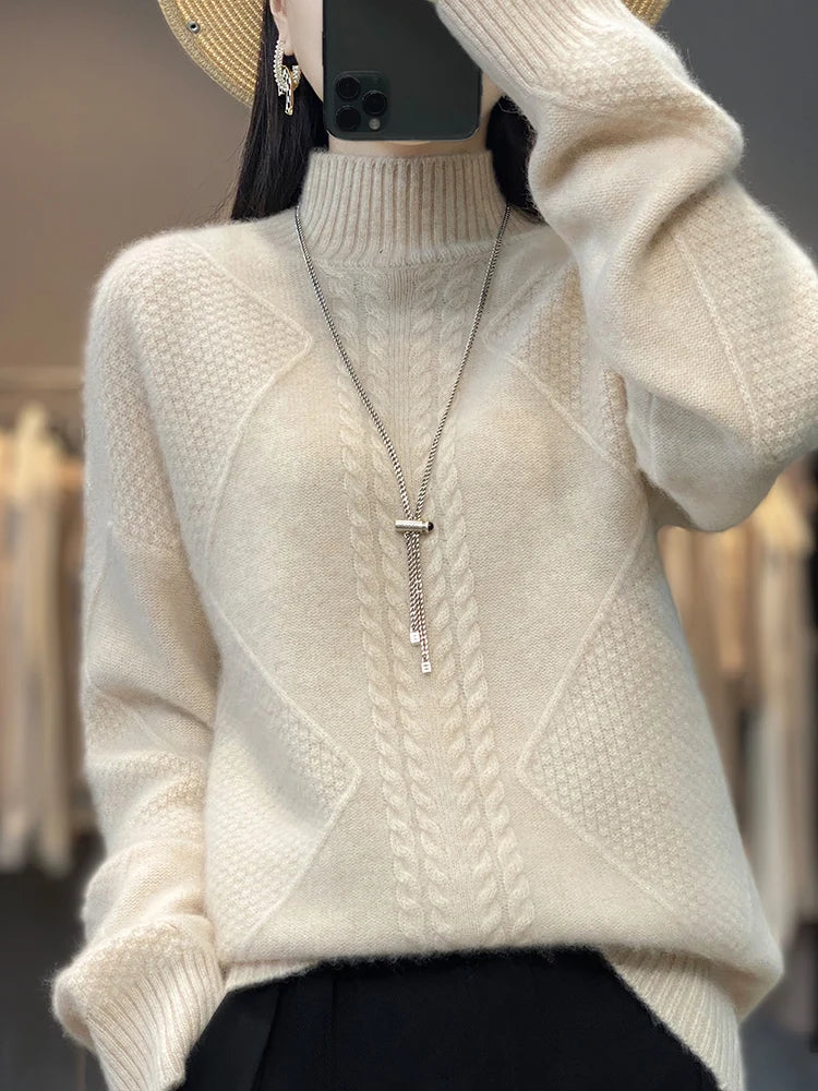 Carolyn | Maglione dolcevita in cashmere — 1