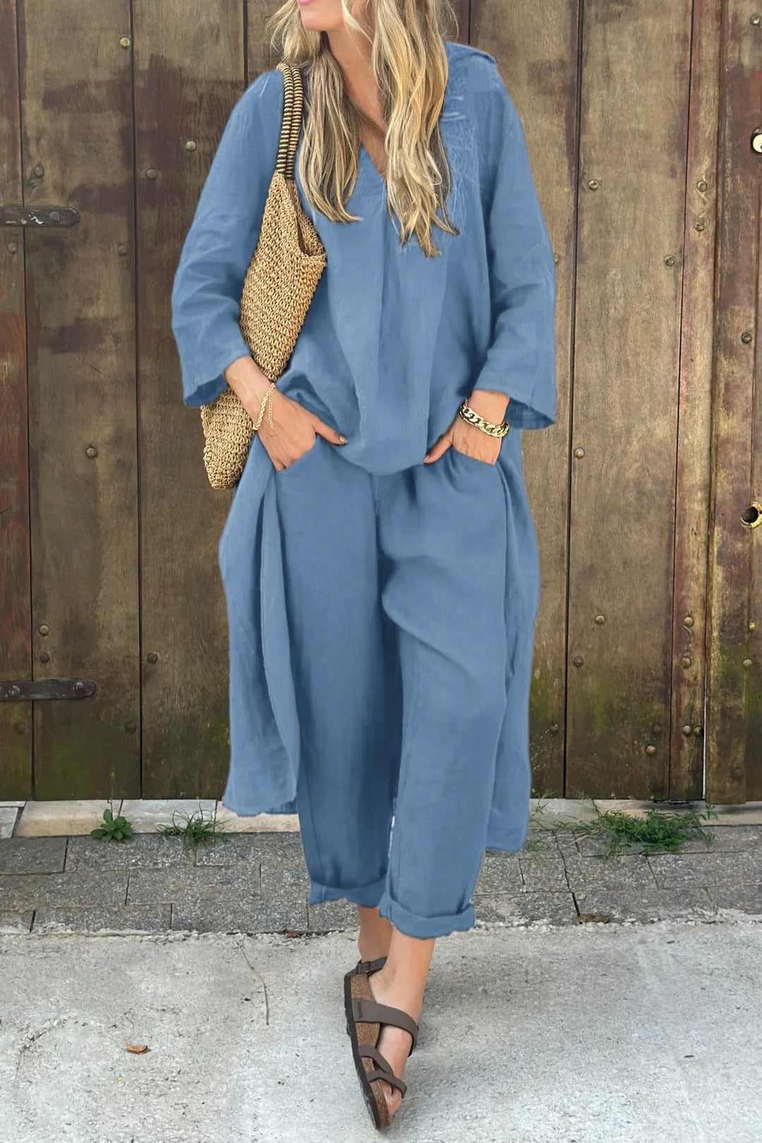 Vaelora | Completo elegante drappeggiato