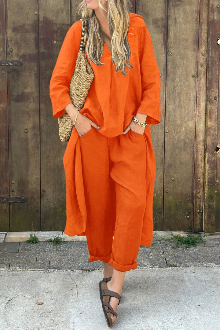 Vaelora | Completo elegante drappeggiato