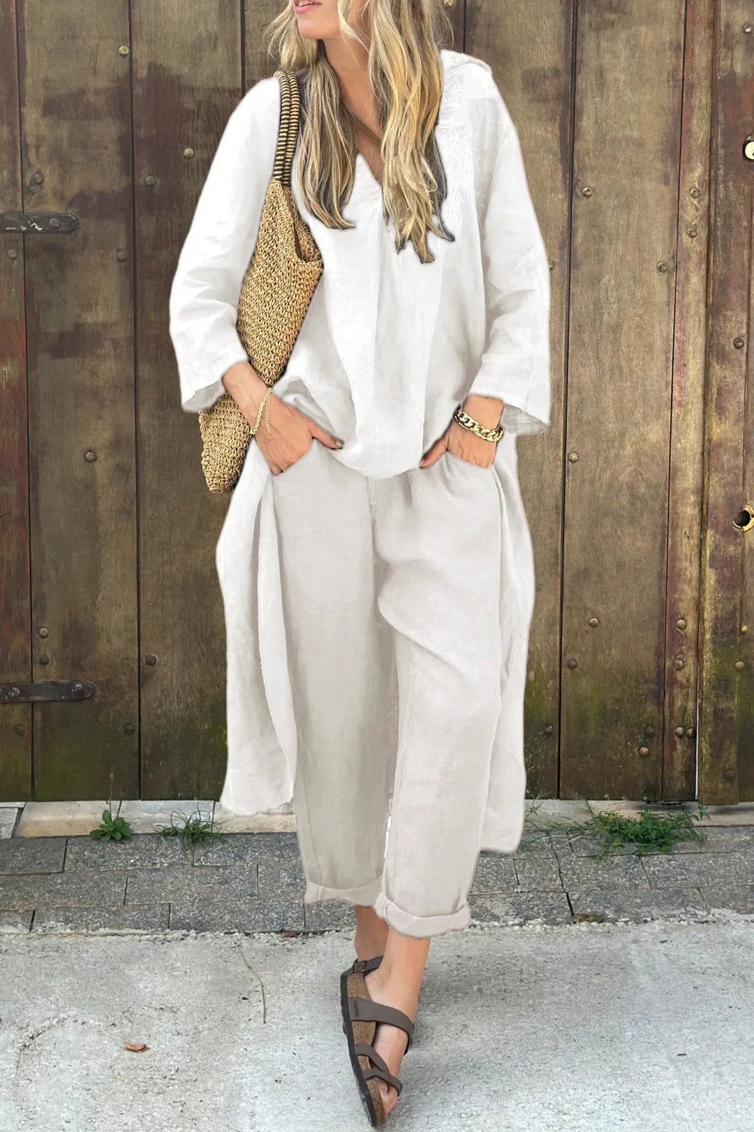 Vaelora | Completo elegante drappeggiato