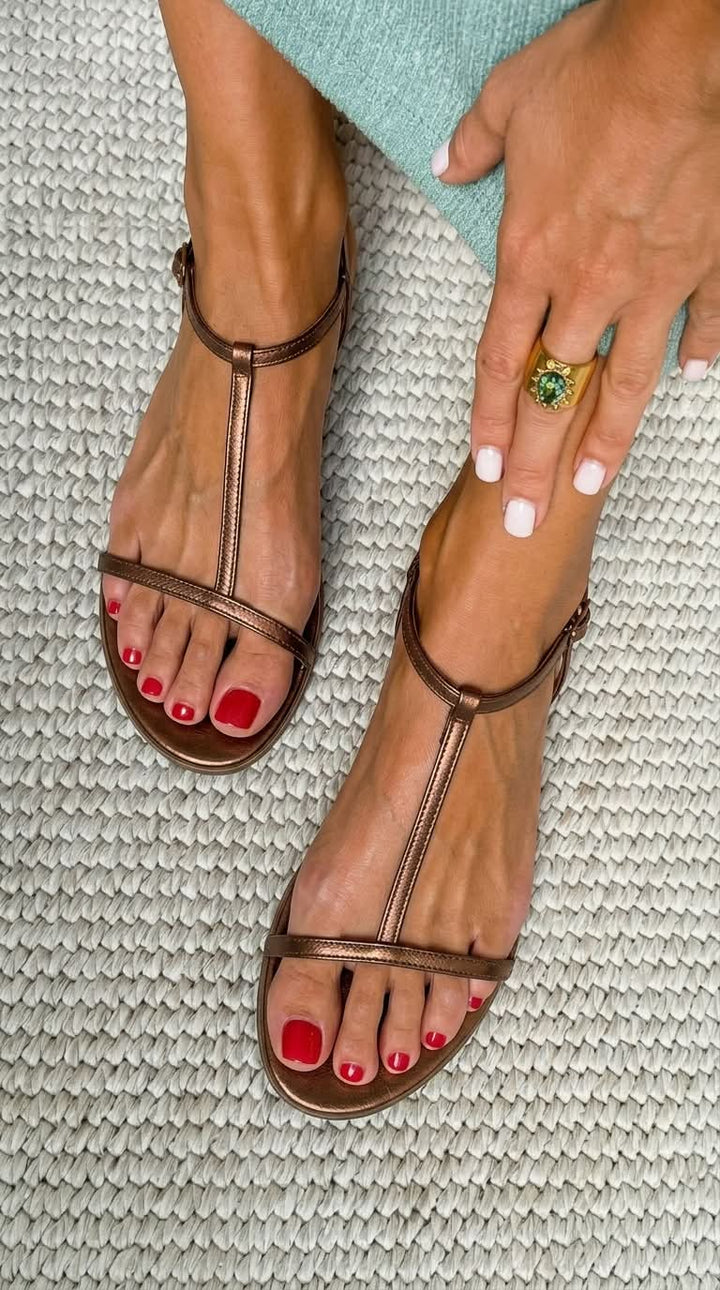 Rosalba | Elegant Spring Sandals in Gold