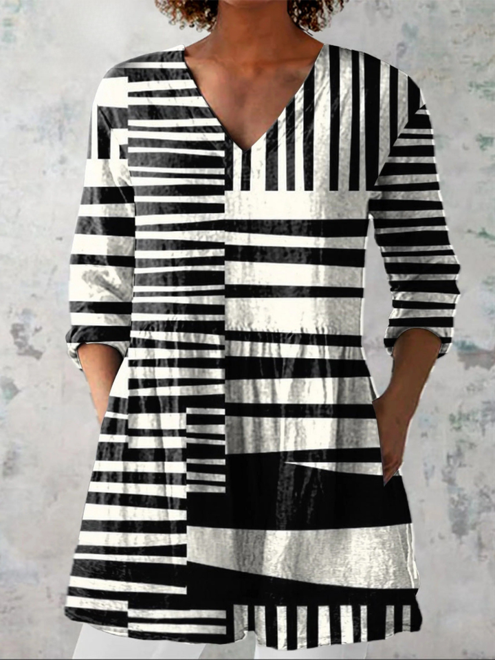 Quinn | Blusa lunga con stampa decisa