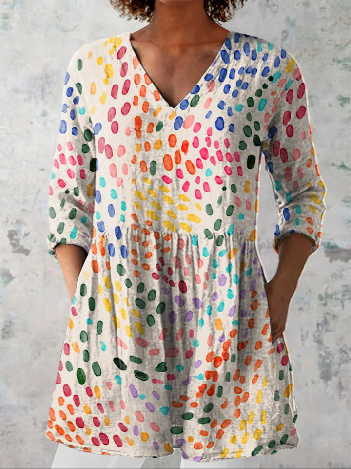 Noelle | Blusa lunga con stampa decisa