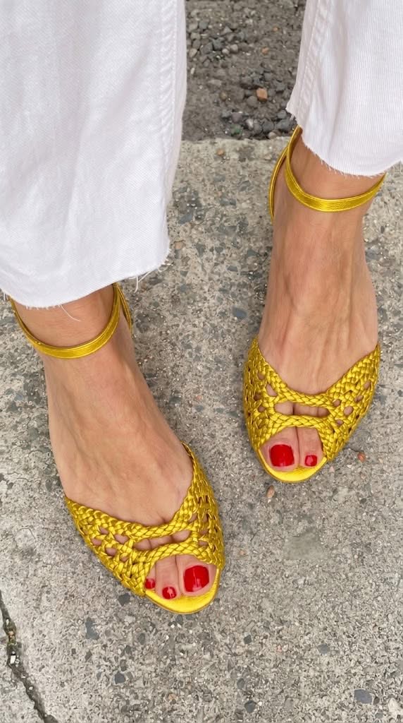 Isadora™ | Sandali Intrecciati Dorati – Chiara Rossetti, immagine 6