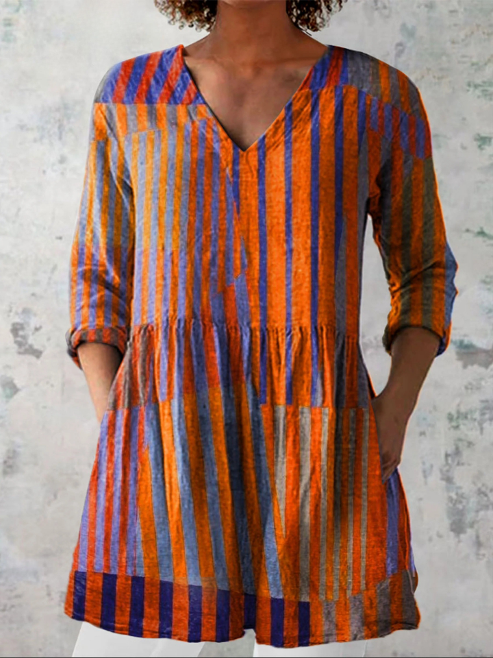 Elowen | Blusa lunga con stampa decisa