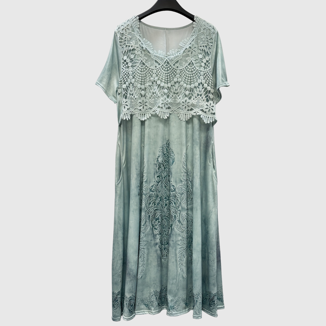 Indigo | Abito midi elegante a fiori