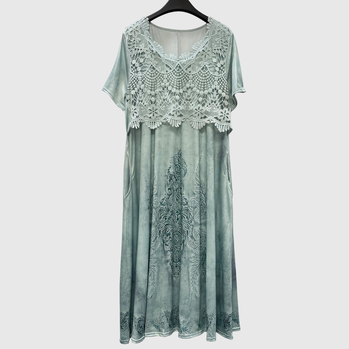 Indigo | Abito midi elegante a fiori