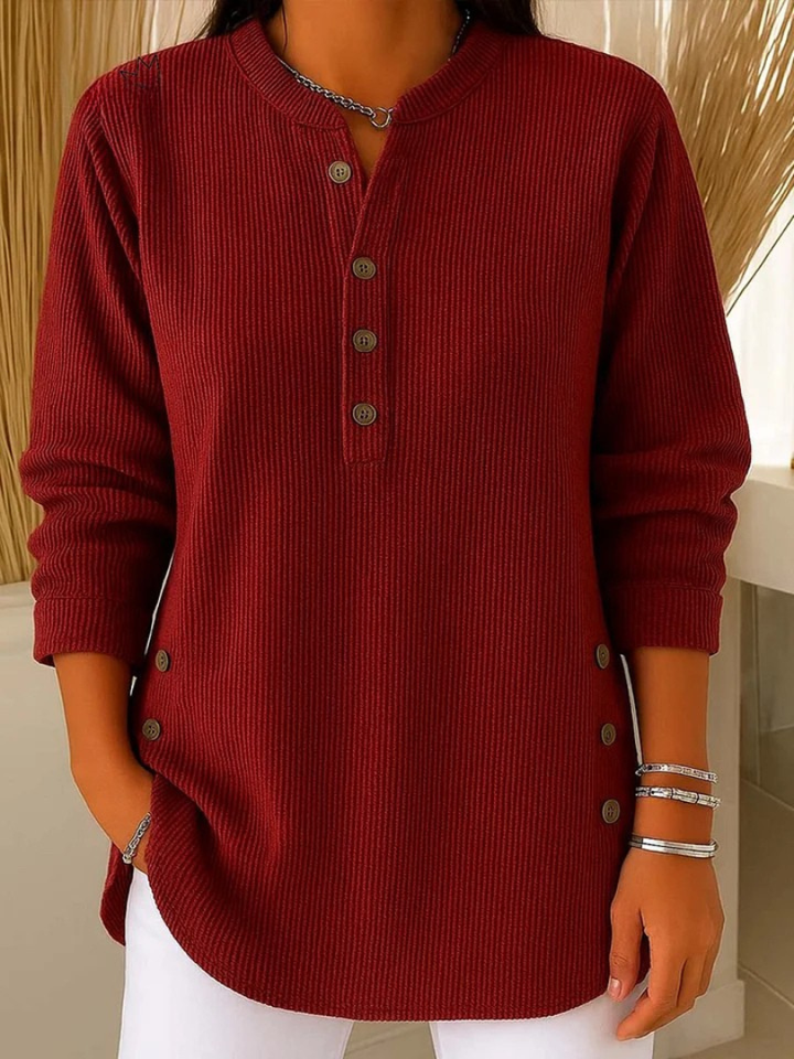 Neva™ | Tunica Henley con bottoni — 3