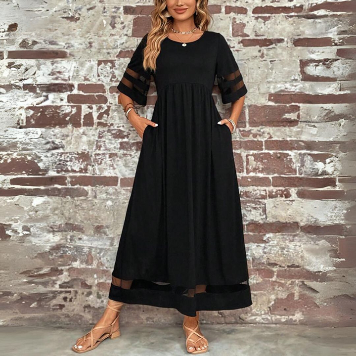 Nadia | Abito dalla linea morbida sull'addome