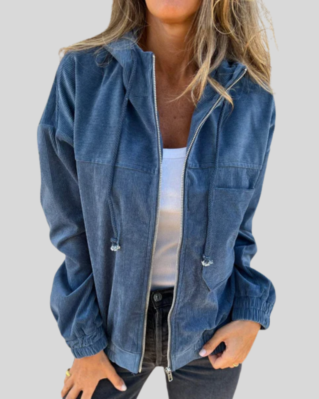 Mabel | Gilet morbido con zip