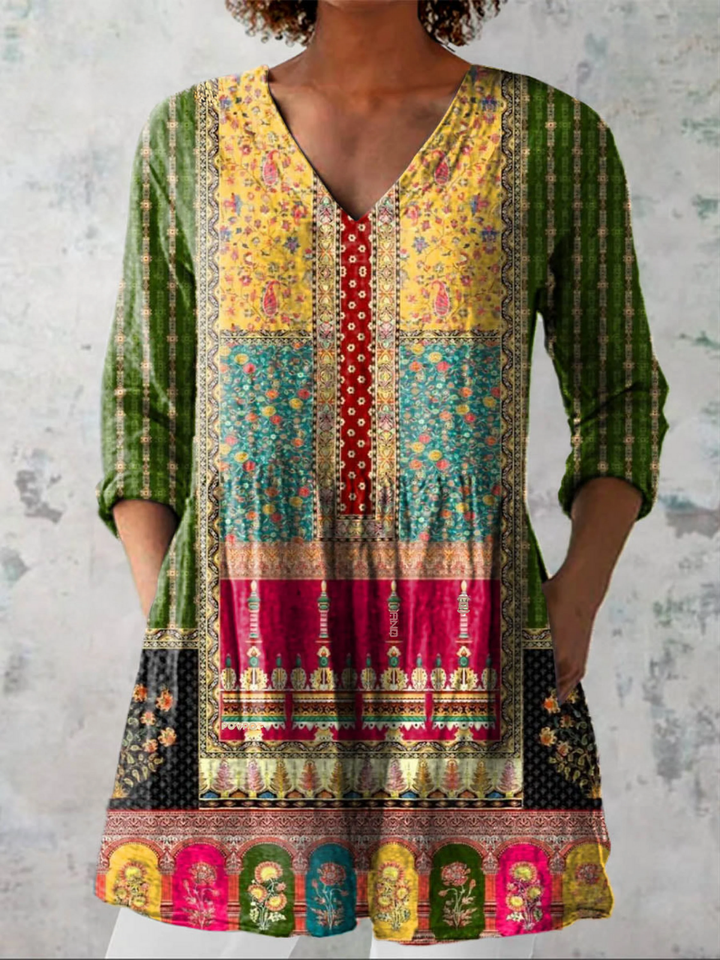 Nyla | Blusa lunga con stampa decisa
