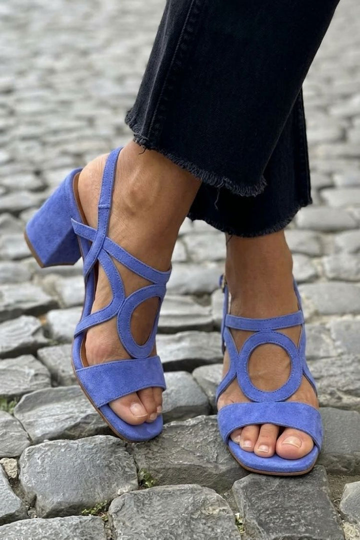 Valentina | Vibrant Heeled Sandals in Yellow