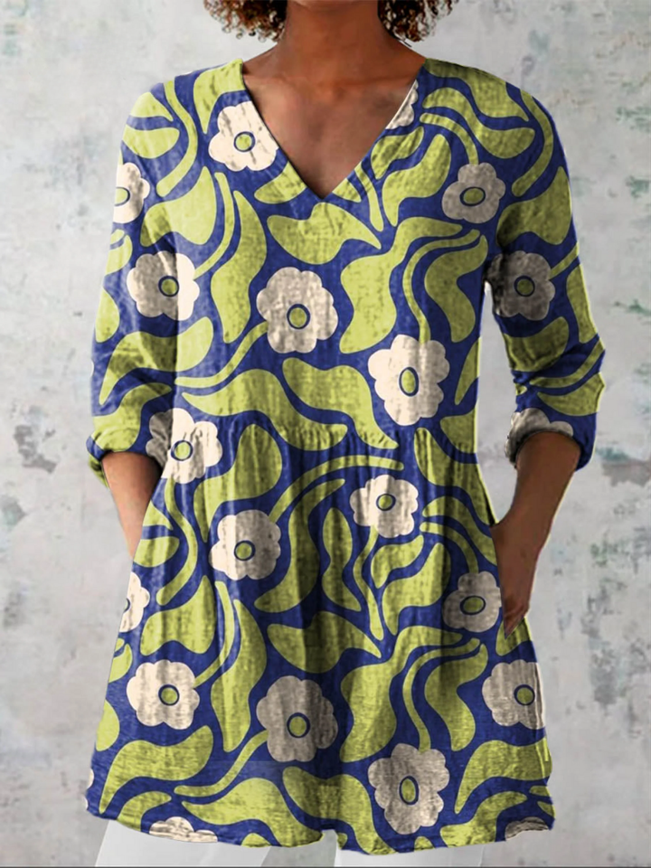 Talia | Blusa lunga con stampa decisa