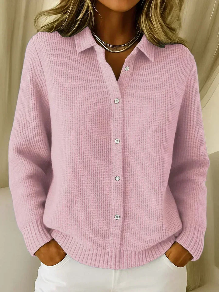 Camille™ | Cardigan abbottonato in maglia testurizzata — 1