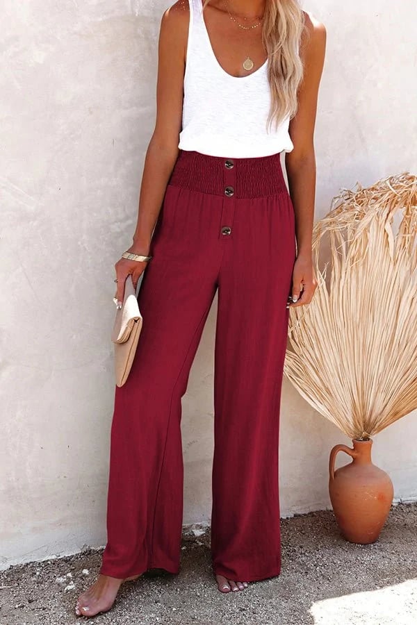 Riana | Pantaloni a vita alta dalla linea rilassata