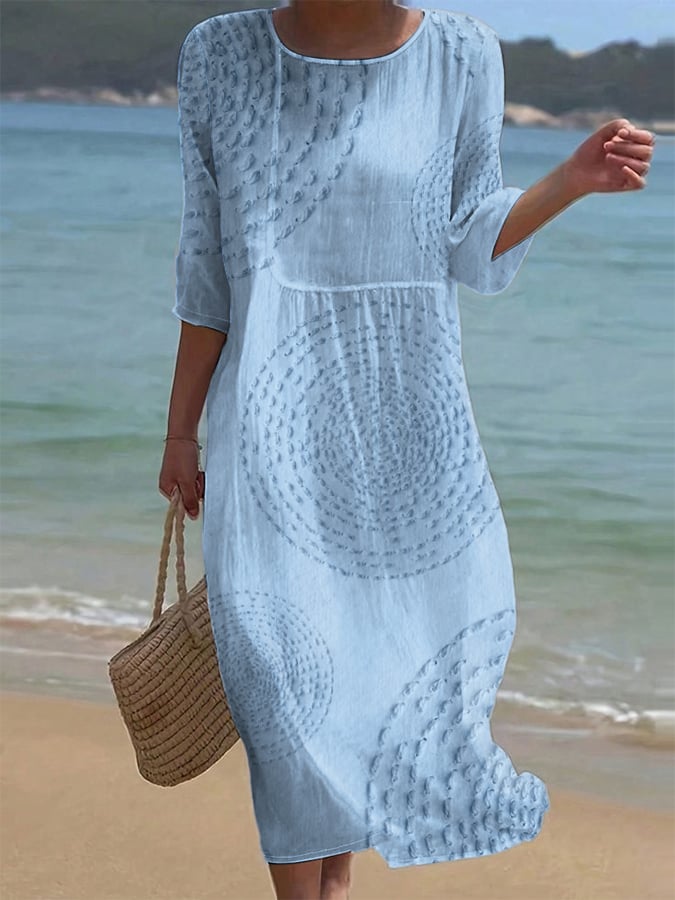 Imelda | Abito casual ricamato