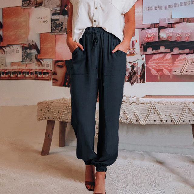 Kaeli | Pantaloni eleganti con coulisse