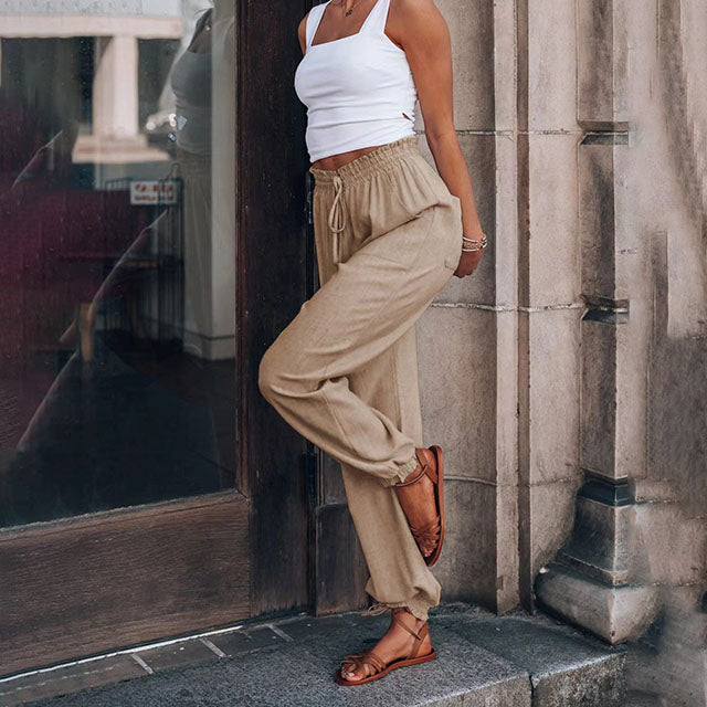 Kaeli | Pantaloni eleganti con coulisse