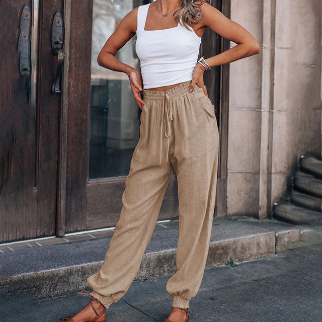 Kaeli | Pantaloni eleganti con coulisse