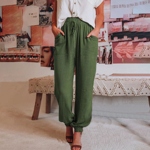 Kaeli | Pantaloni eleganti con coulisse