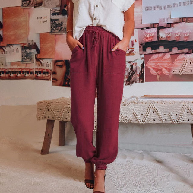 Kaeli | Pantaloni eleganti con coulisse
