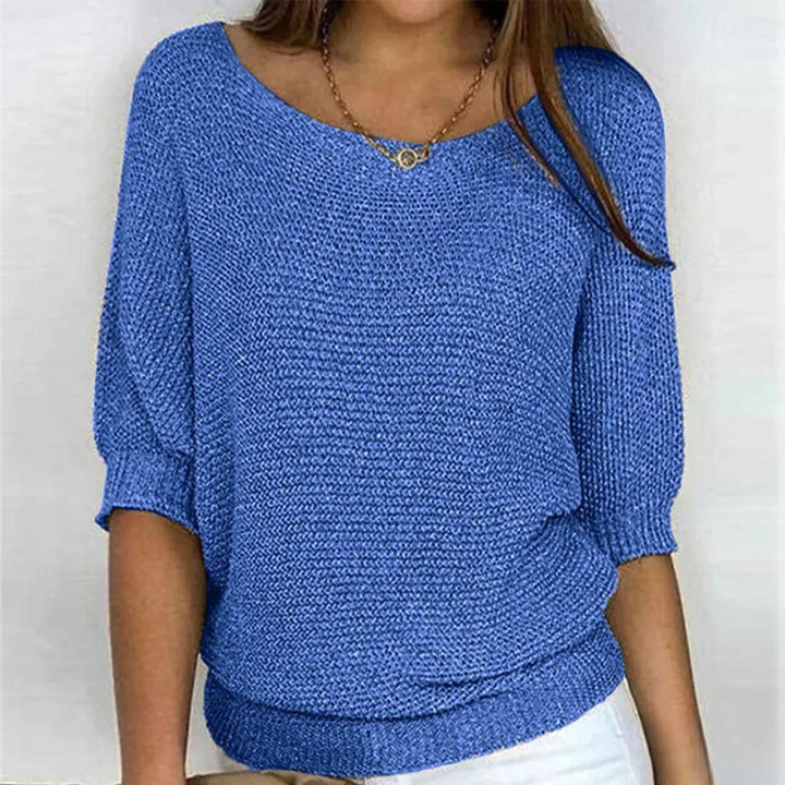Marilyn | Maglione a maniche corte lavorato a maglia elegante in lana merino — 4