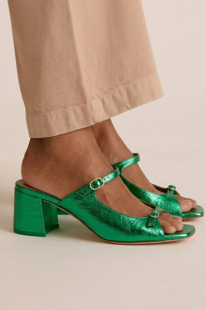 Valentina | Riviera Embellished Sandals in Gold