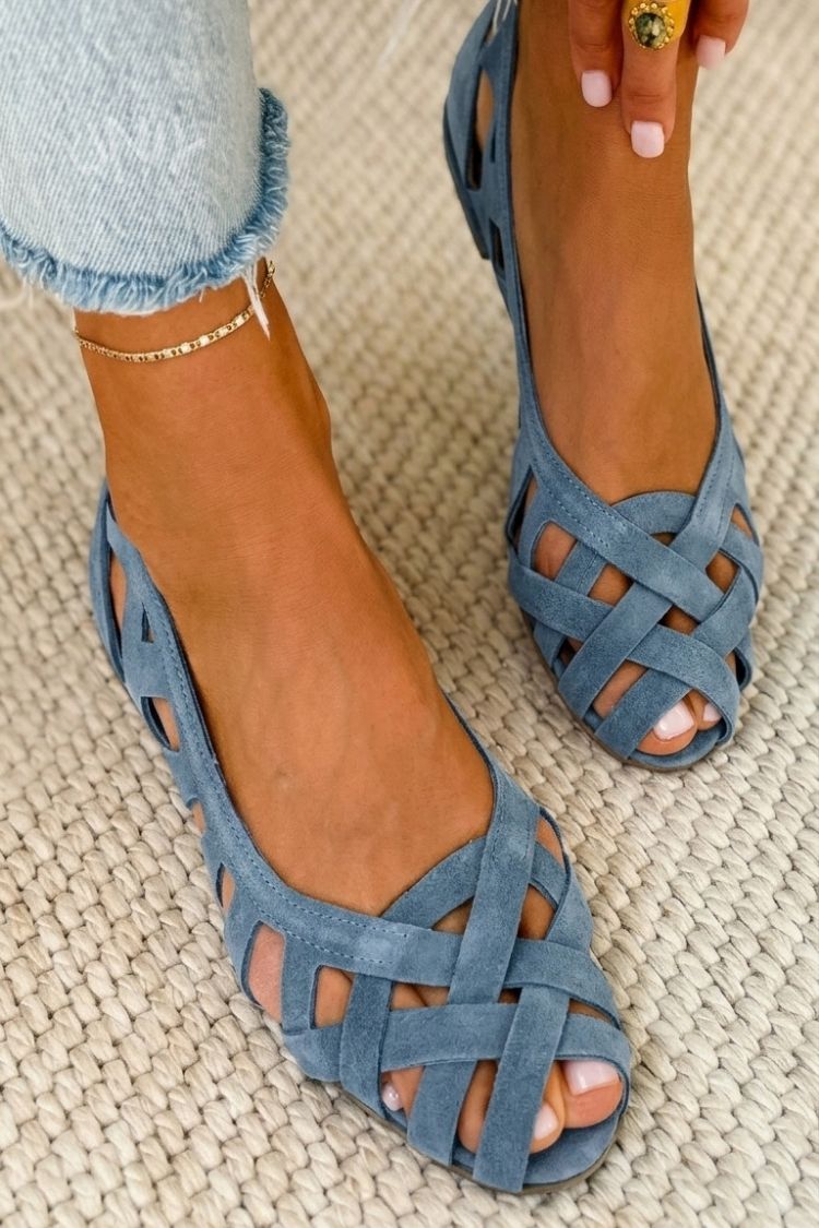 Caterina | Colourful Woven Sandals in Purple