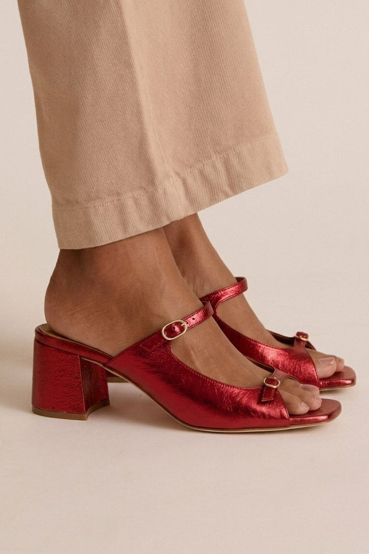 Valentina | Riviera Embellished Sandals in Gold