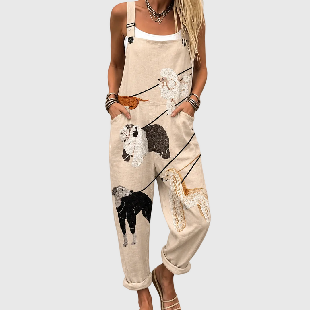 FILIPPA | Salopette Stampata Comoda — immagine 1