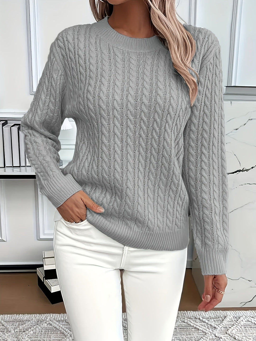 Blanca™ | Maglione a trecce da donna — 3